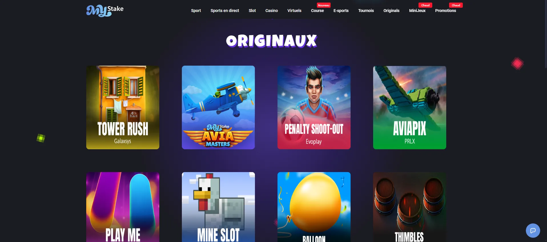 Jeux Originaux MyStake : Tower Rush, Avia Masters, Penalty Shoot-out et Aviapix